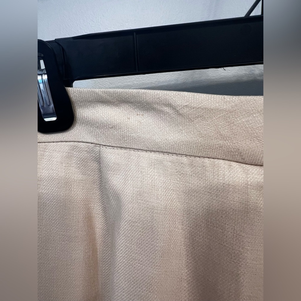 Lafayette Linen Wide-Leg Trousers - Women’s Size 12 - Cream/Beige - Picture 5 of 6